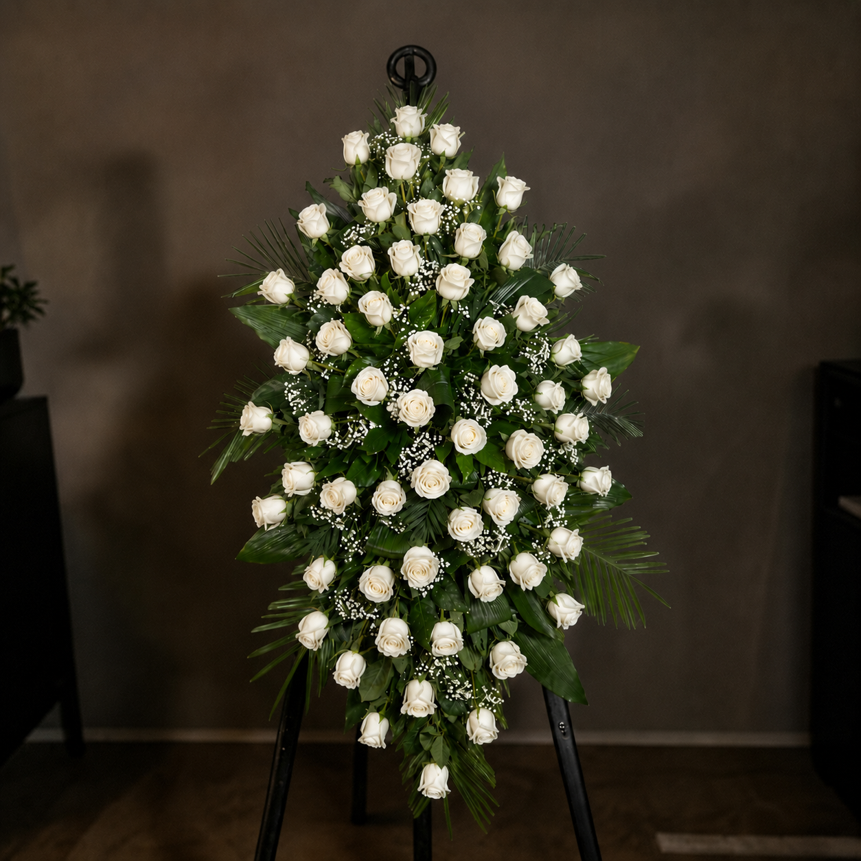Lagrimal fúnebre de Rosas Naturales