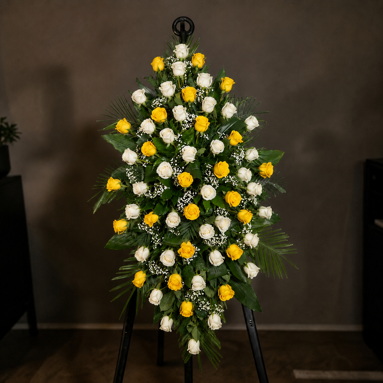 Lagrimal fúnebre de Rosas Naturales