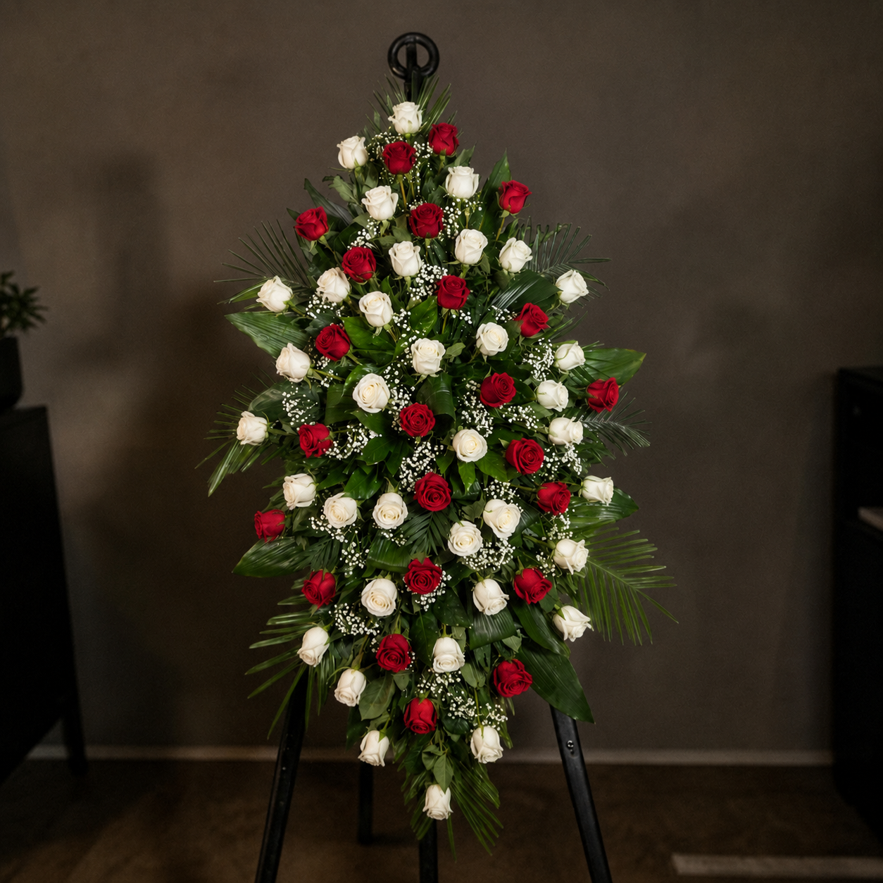 Lagrimal fúnebre de Rosas Naturales