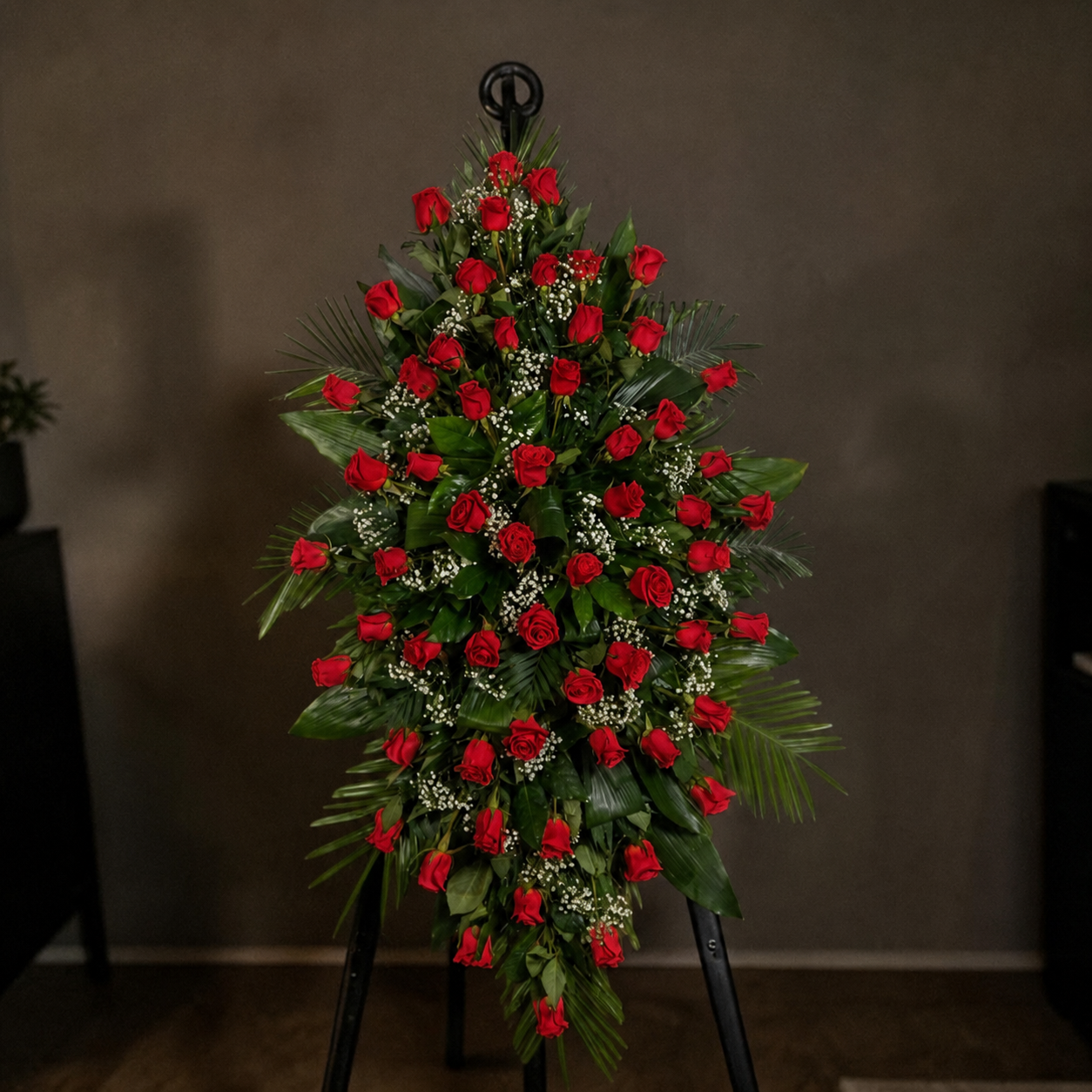 Lagrimal fúnebre de Rosas Naturales